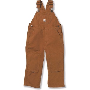 Carhartt Baby-boys Infant Washed Duck Bib Overall, Brown, 12 Mo.