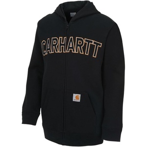 Carhartt Boys’ Hooded Half Zip Sweatshirt(Black)
