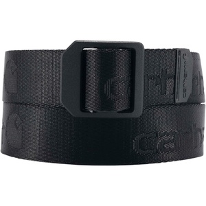 Carhartt Casual and Rugged Belts for Kids, Available in Nylon and Leather Styles(Ladder Lock (Black))
