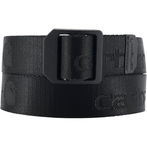 Carhartt Casual and Rugged Belts for Kids, Available in Nylon and Leather Styles(Nylon Webbing Ladder Lock (Black))