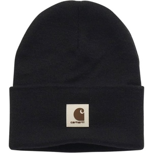 Carhartt Kid’s CB9013 Knit Beanie – Unisex(Caviar Black)