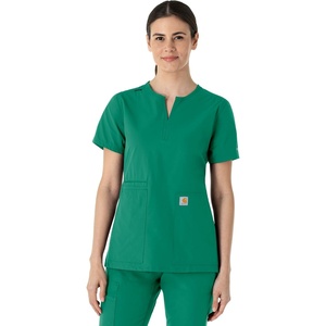 Carhartt Scrubs C12213 Women’s Force® Modern Fit Notch Neck Tunic Top(Hunter)