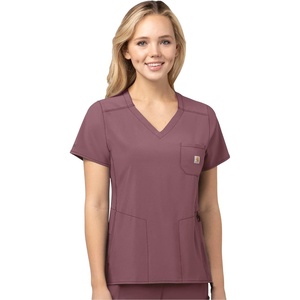Carhartt Scrubs C12610 Women’s Force® Cross-Flex Modern Fit Chest Pocke(Amethyst)