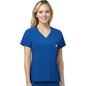Carhartt Scrubs C12610 Women’s Force® Cross-Flex Modern Fit Chest Pocke(Royal)