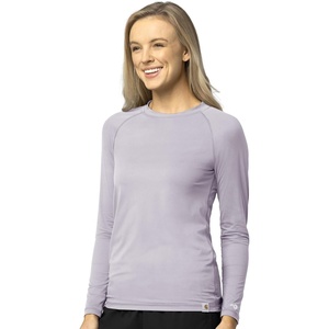 Carhartt Scrubs C31002 Women’s Force® Modern Fit Long Sleeve Tee(Mica)