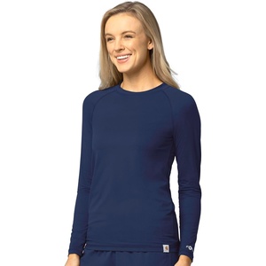 Carhartt Scrubs C31002 Women’s Force® Modern Fit Long Sleeve Tee(Navy)