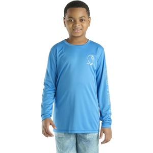 Carhartt Unisex Kids Long Sleeve Force Sun Defender T-Shirt(Bright Blue)
