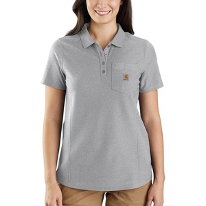 Carhartt Women’s 104229 Women’s Contractor’s Work Pocket Polo(Heather Gray)