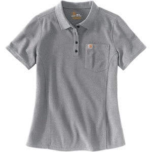 Carhartt Women’s 104229 Women’s Contractor’s Work Pocket Polo(Heather Grey)