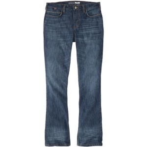 Carhartt Women’s Fr Tiller High Rise Bootcut Jeans – Performance Fit Stretch Denim(Regatta)