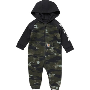Carhartt baby-boys Long-sleeve Hooded Zip-up Footless Jumpsuit One-piece Hoodie(Blind Fatigue Camo)