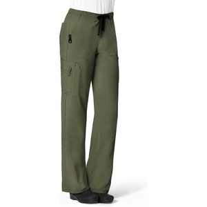 Cross-Flex Women’s Boot Cut Cargo Scrub Pant(Basil)
