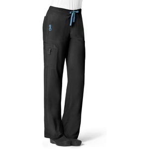 Cross-Flex Women’s Boot Cut Cargo Scrub Pant(Black)