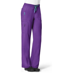 Cross-Flex Women’s Boot Cut Cargo Scrub Pant(Electric Violet)