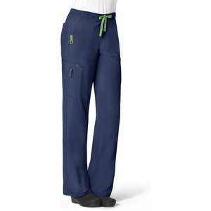 Cross-Flex Women’s Boot Cut Cargo Scrub Pant(Navy)