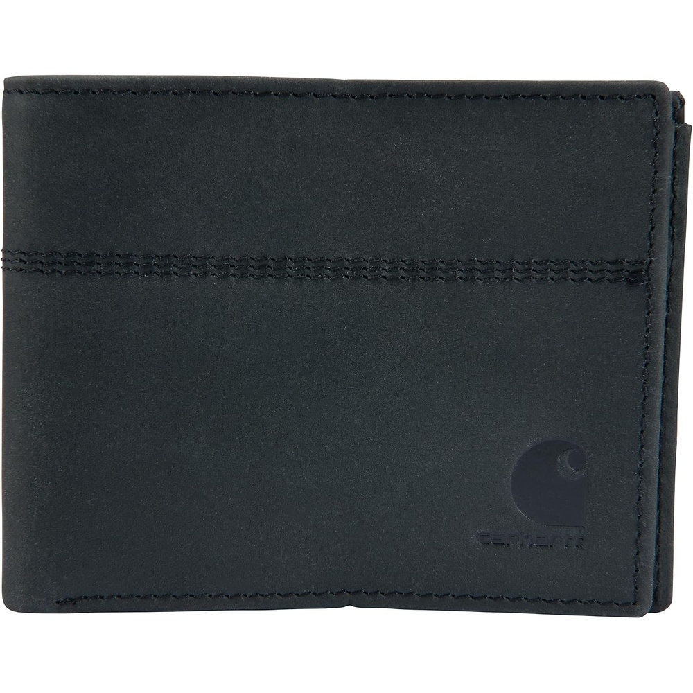 image:imageCarhartt Mens Casual Saddle Leather Wallets Available in Multiple Styles and Colors Carhartt Brown BifoldBlack Bifold