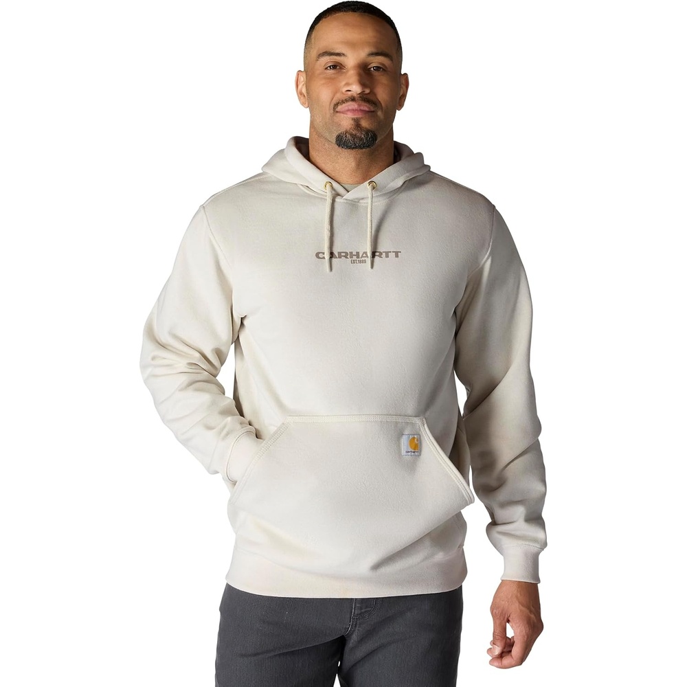 image:imageCarhartt Mens Rain Defender Loose Fit Midweight 1889 Graphic SweatshirtMalt