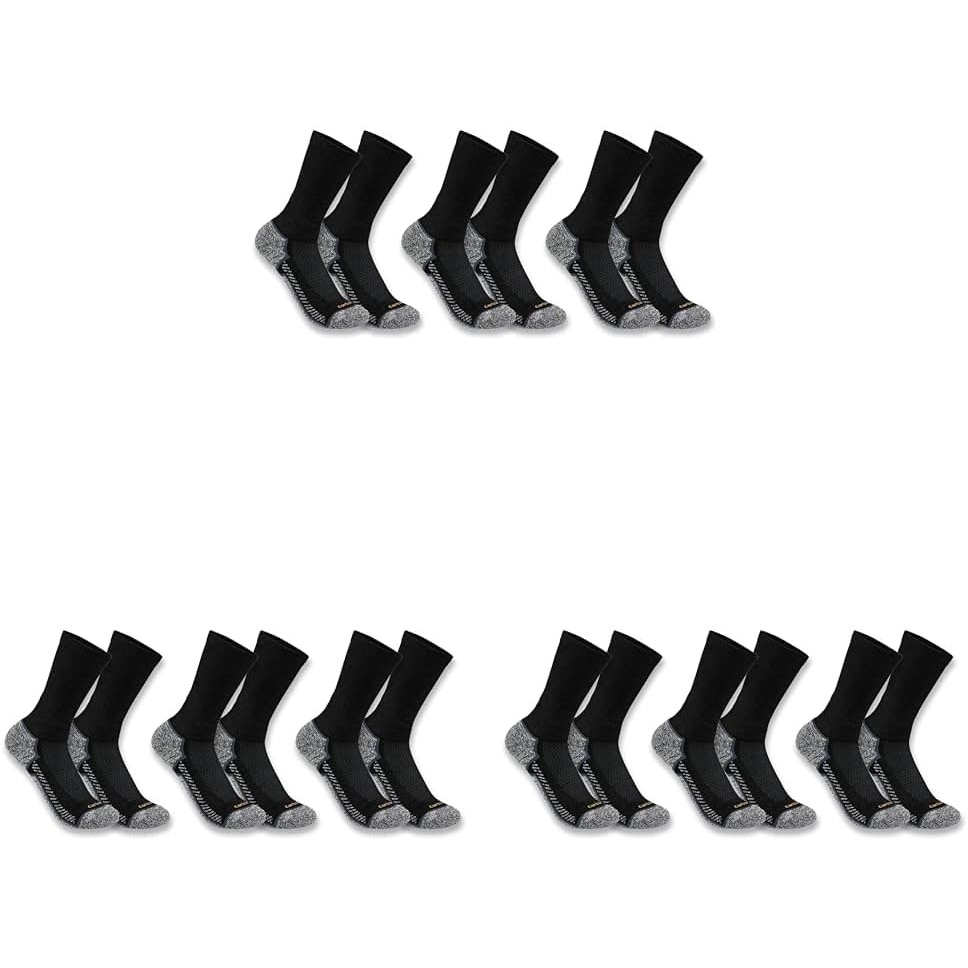 image:imageCarhartt Mens SC4223M Force Midweight Crew Sock 3 Pack