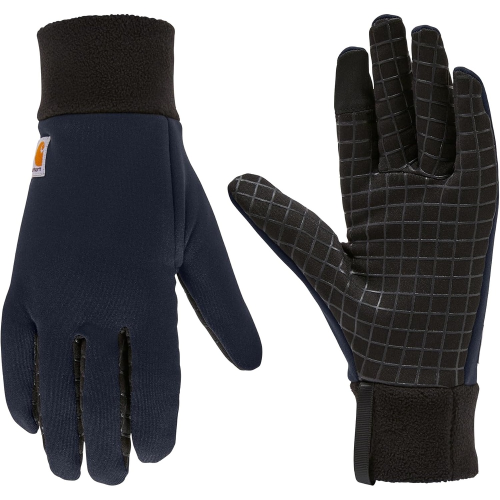 image:imageCarhartt Mens Stretch Fleece Liner GloveNavy Black