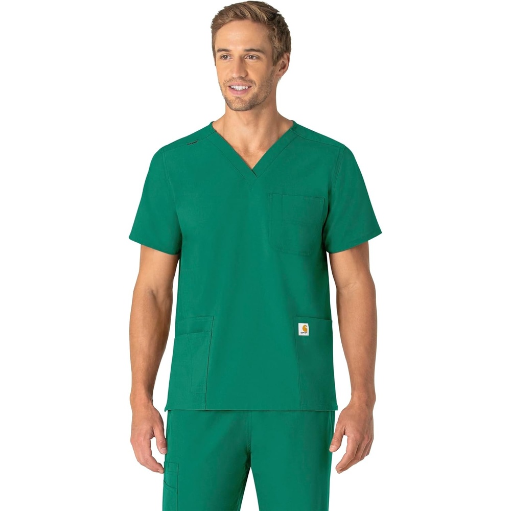 image:imageCarhartt Scrubs C15013 Unisex Force Modern Fit VNeck TopHunter