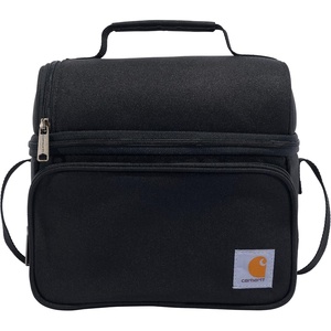 Carhartt Camping Cooler, Worksite Lunchbox, Soft Shell Lunch Bag for Construction Sites, Work and Everyday Use, Black(Black)