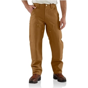 Carhartt Men’s Big & Tall Firm Duck Double Front Work Dungaree(Brown)