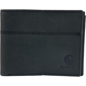 Carhartt Men’s Casual Saddle Leather Wallets, Available in Multiple Styles and Colors, Carhartt Brown (Bifold)(Black (Bifold))