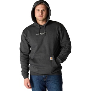 Carhartt Men’s Rain Defender Loose Fit Midweight 1889 Graphic Sweatshirt(Carbon Heather)