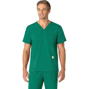 Carhartt Scrubs C15013 Unisex Force® Modern Fit V-Neck Top(Hunter)
